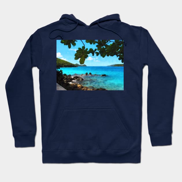 St Thomas VI - Peaceful Beach St. Thomas Hoodie by SusanSavad